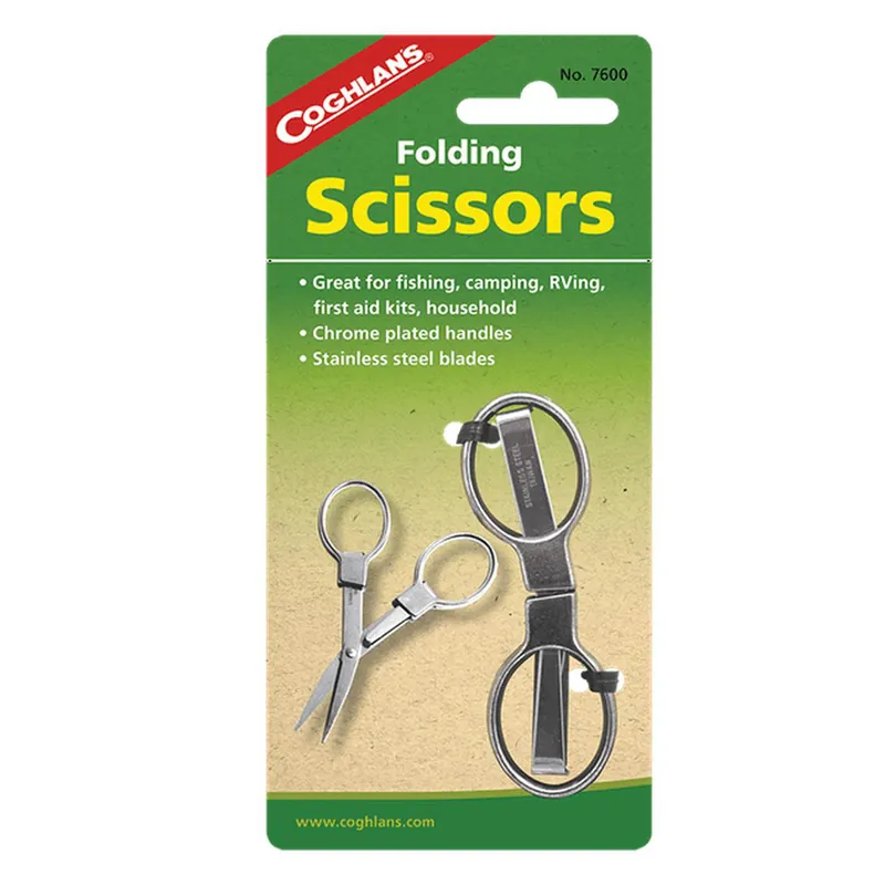 COGHLAN‘S 7600 Folding Scissor Stainless Steel Blade Straight Handle