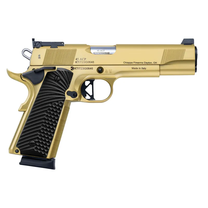 Chiappa 1911 Empire Grade Pistol (Gold) 45ACP 5" Barrel 8+1 Rnd