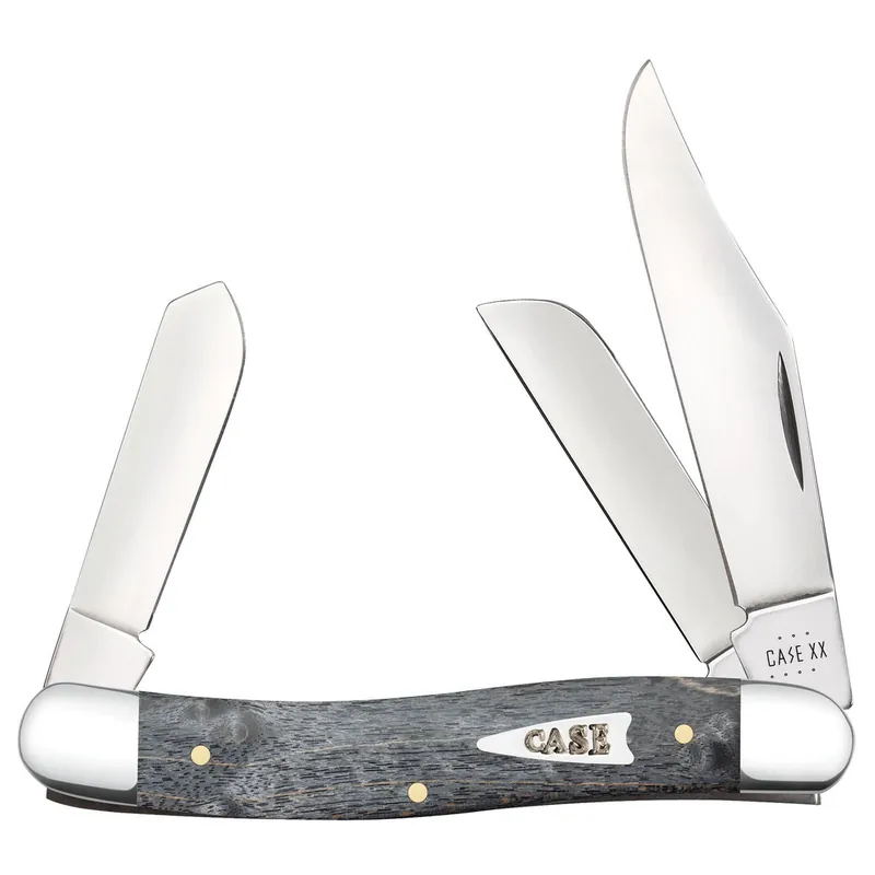 Case XX Stockman Gray Birdseye Maple Wood Stainless Folding Pocket Knife