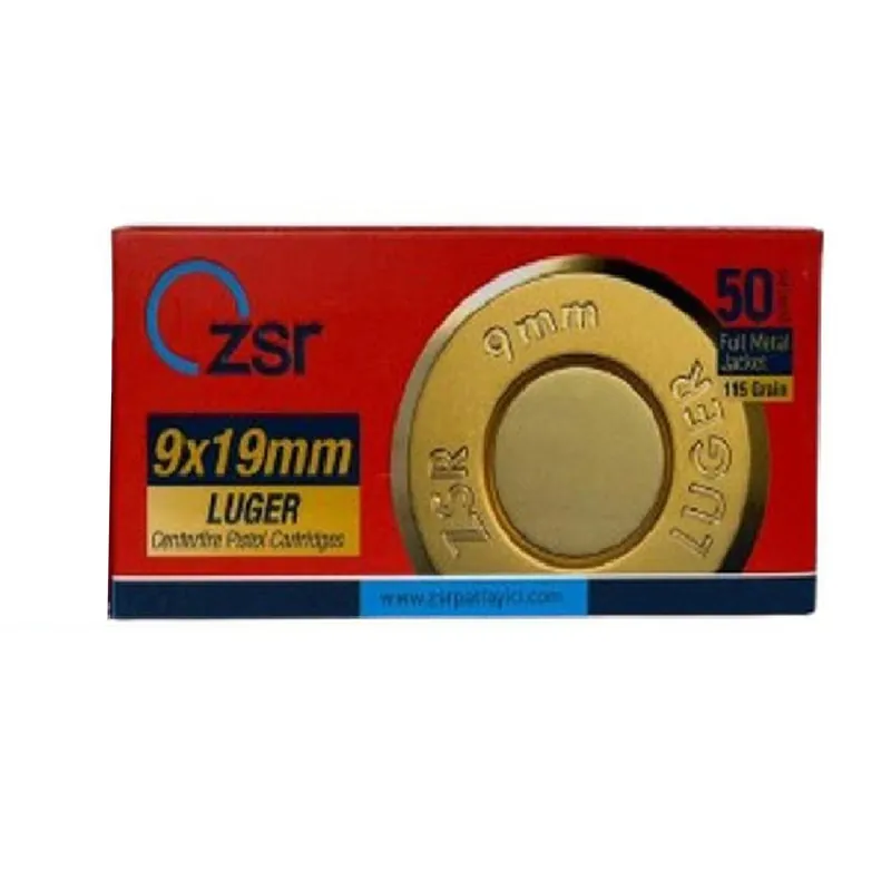 ZSR 9x19 Luger FMJ 115GR 50 Rounds