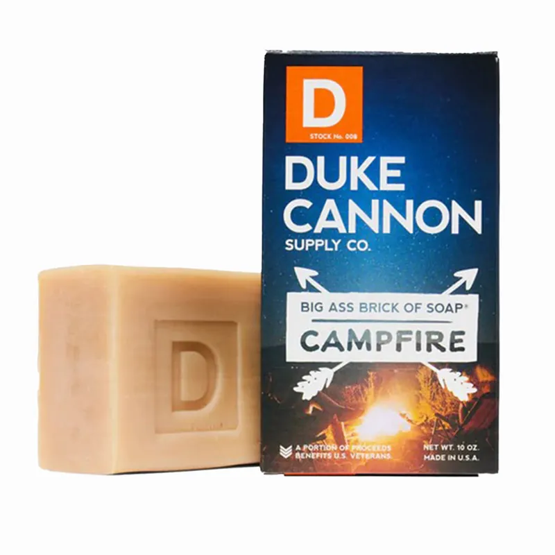 Duke Cannon Great American Frontier Men‘s Big Brick of Soap - Campfire, 10oz