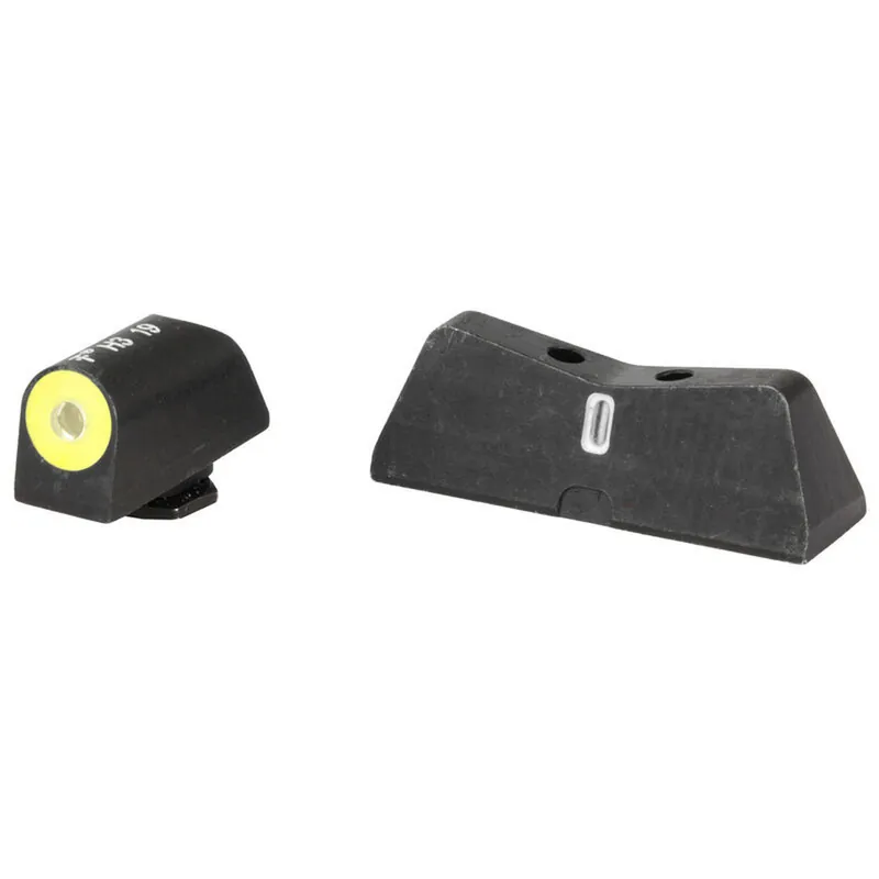 xS Sights DxT2 Big Dot Night Sights for Glock Green Yellow Ring/Tritium Stripe Rear Matte Black