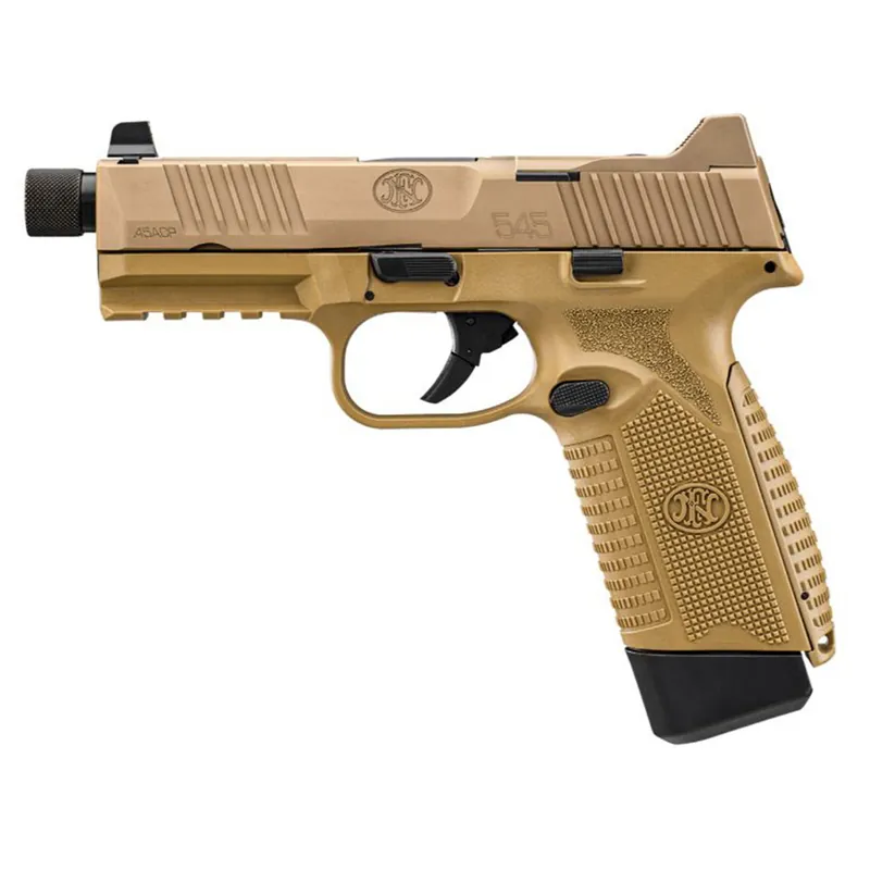 FN 545 TACTICAL FLAT DARK EARTH 4.7" .45 ACP/Auto 18 Rounds