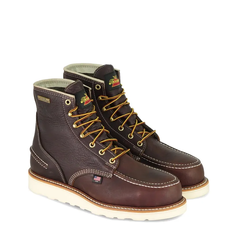 Thorogood Mens 1957 Waterproof 6" Briar Pitstop ST MOC Toe MWB 804-3600