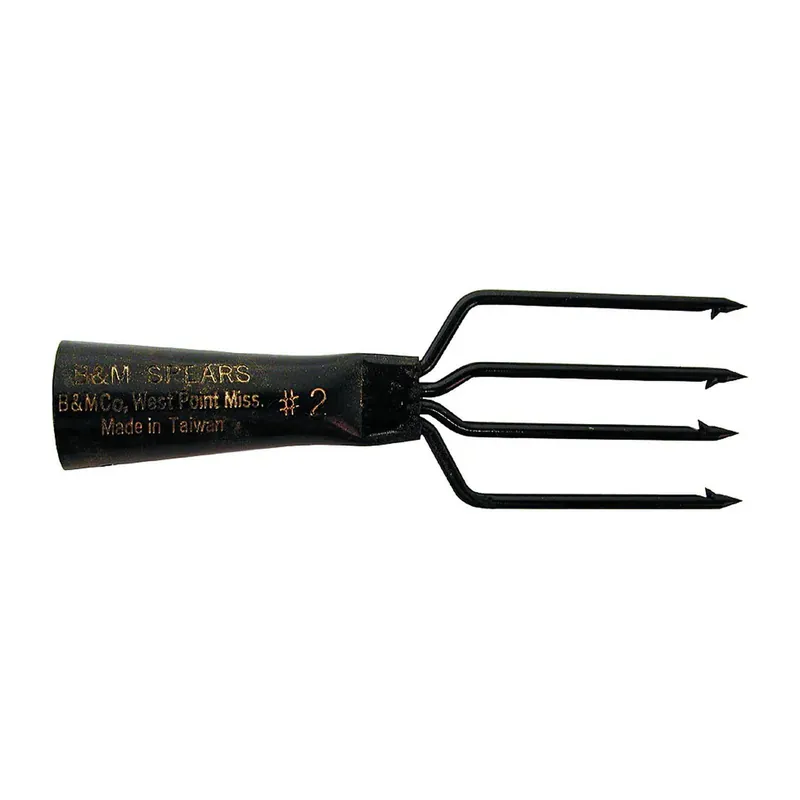 B&M Spear 4-Tine Skin Pack Black 5"