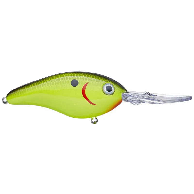 Strike King 6XD Hard Knock Crankbaits Chartreuse Black Back