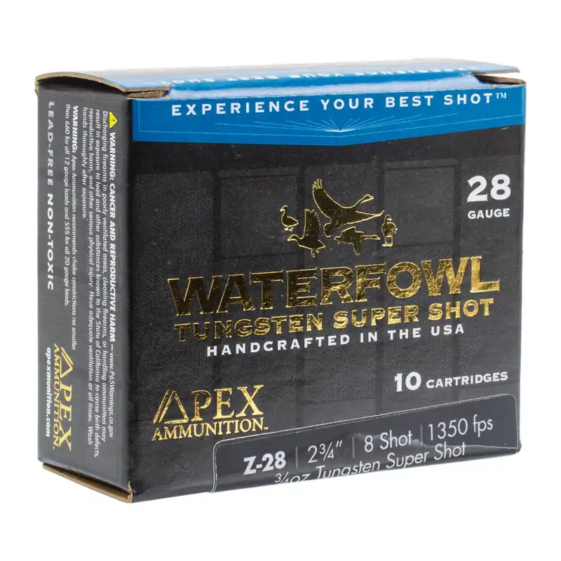Apex Ammunition TSS Waterfowl Ammuntion 28ga. 2-3/4" 3/4oz. 8 Shot 10 Rounds