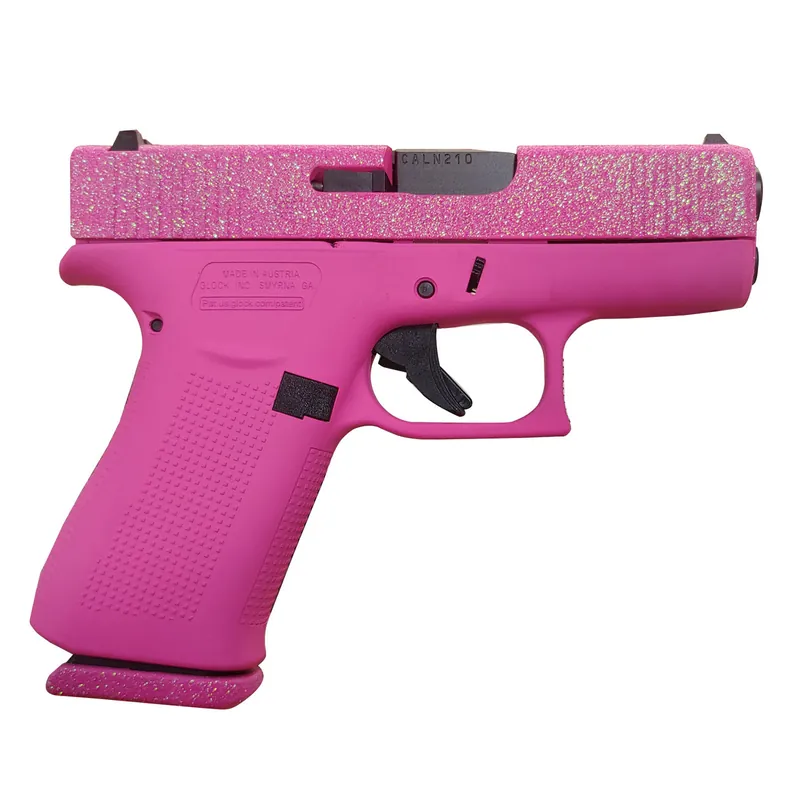Glock 43X Pink Glitter 9MM 3.4" Barrel 10-Rnd
