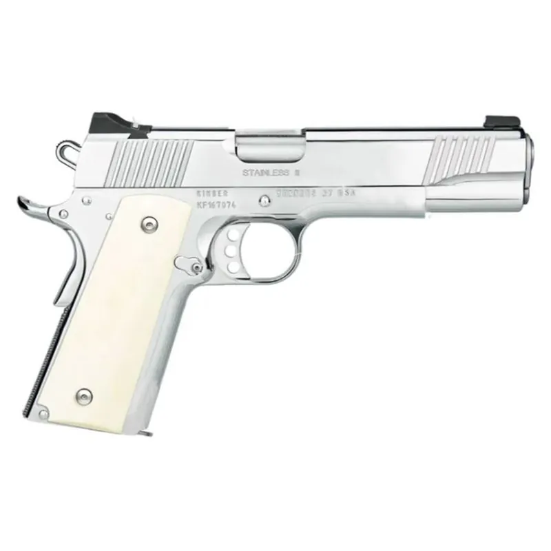 Kimber Stainless II High Polished .38 Super Semi Auto 1911 Style