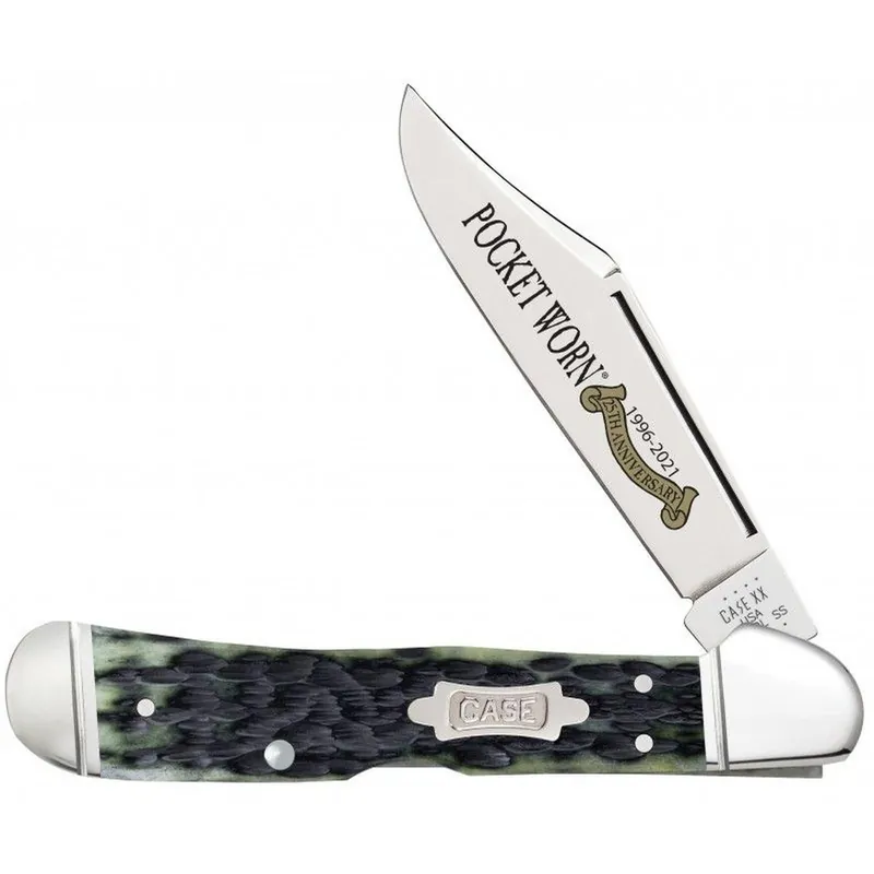 Casexx 25th Anniversary Copperlock Knife Olive Green Bone SS