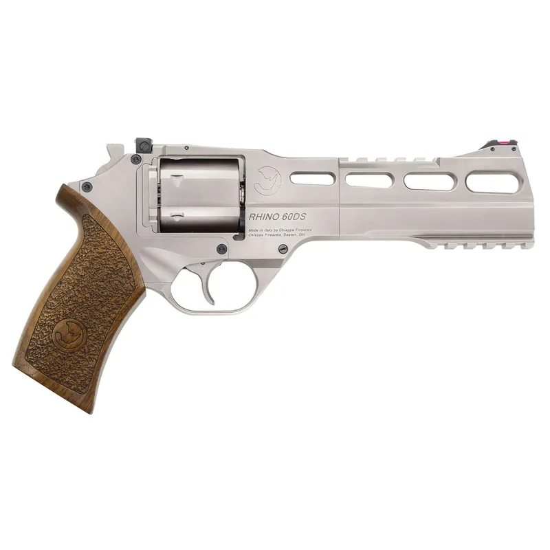 Rhino Revolver 60DS Nickel Plated 357MAG 6" Barrel 6 Rnd