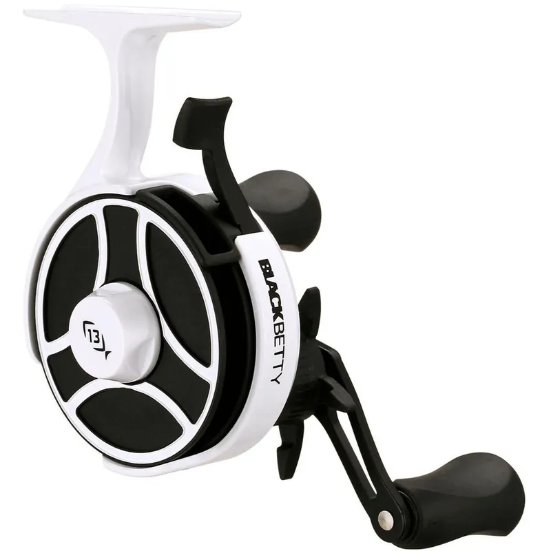 13 Fishing Black Betty Free Fall Ghost Ice Reel Black 2.5 1 RH
