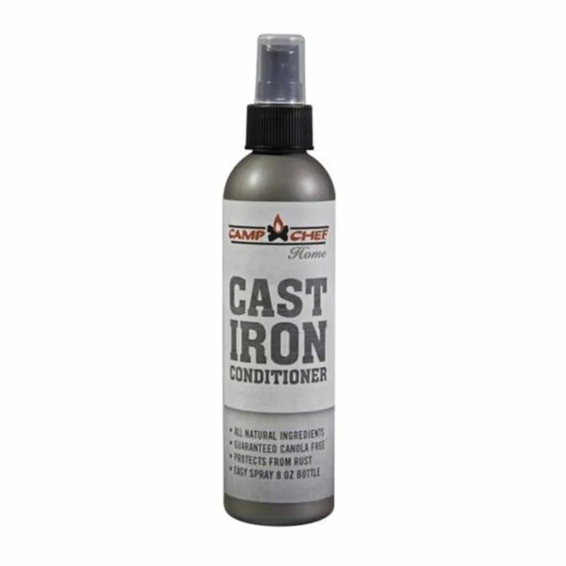 Camp Chef Premium Cast Iron Conditioner Spray 8 Oz. CSCP Grey Quantity 1 Volume 8 oz
