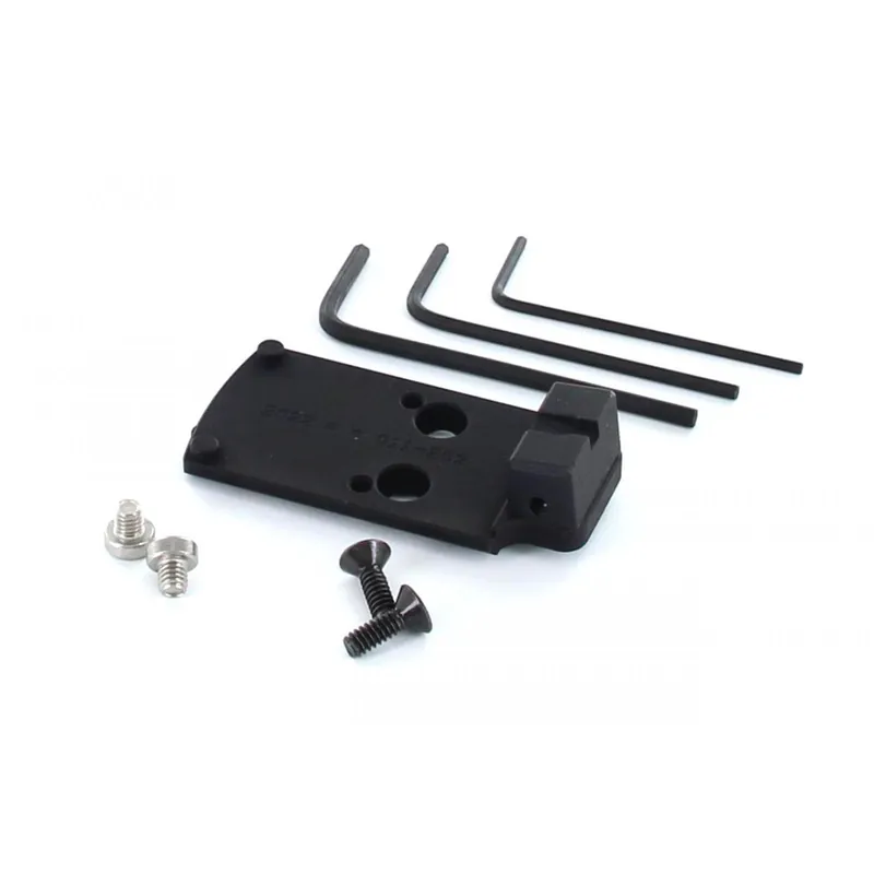 Staccato / STI DPO Plate, Reflex System for RMR, SRO, Tactical Height, Black Rear Co-Witness