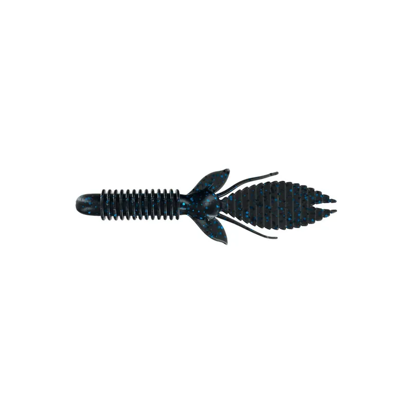 Big Bite Baits BFE 4 1/2 inch Soft Plastic Creature Bait 6 pack BLACK BLUE FLAKE 4.5"