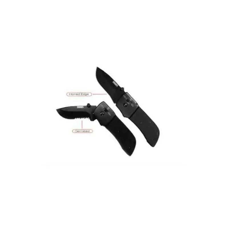 Seber Drop Point Blade Knife Ratchet-Black Oxide Finish