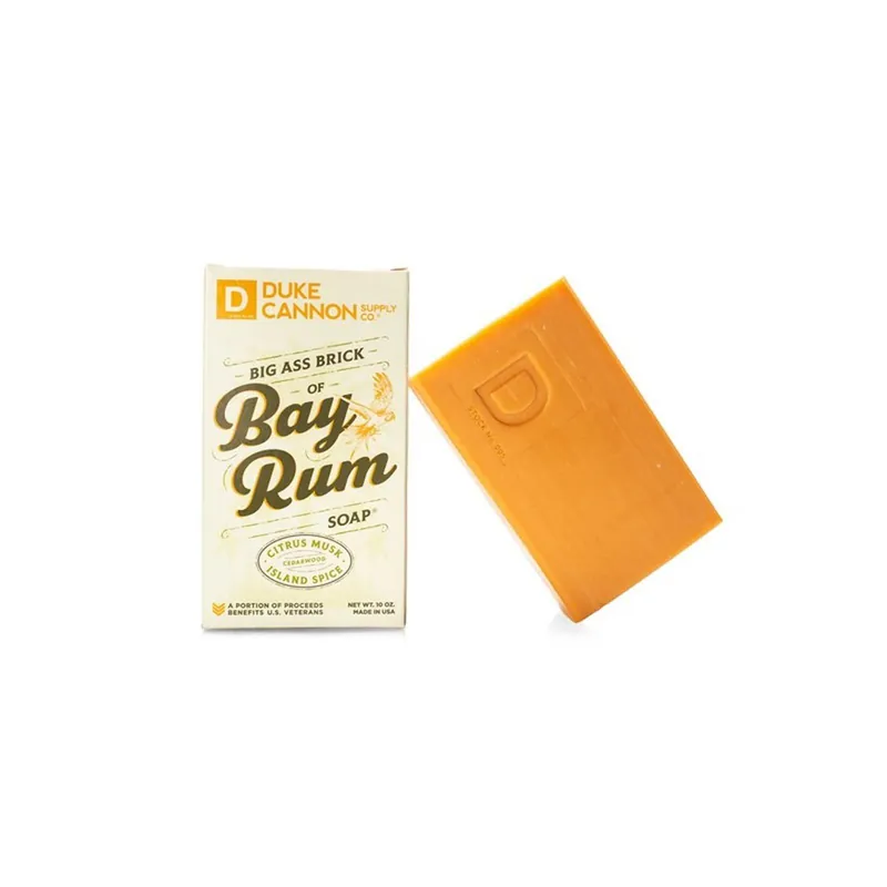 Duke Cannon Supply Co. Big Brick of Bay Rum Bar Soap Superior Grade Men‘s Soap (1 Pack)