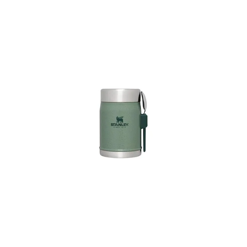 Stanley 14 Oz Insulated Food Jar with Spork Hammertone Green