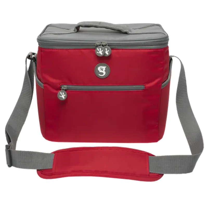 GeckoBrands Opticool 12 Can Cooler Red Grey