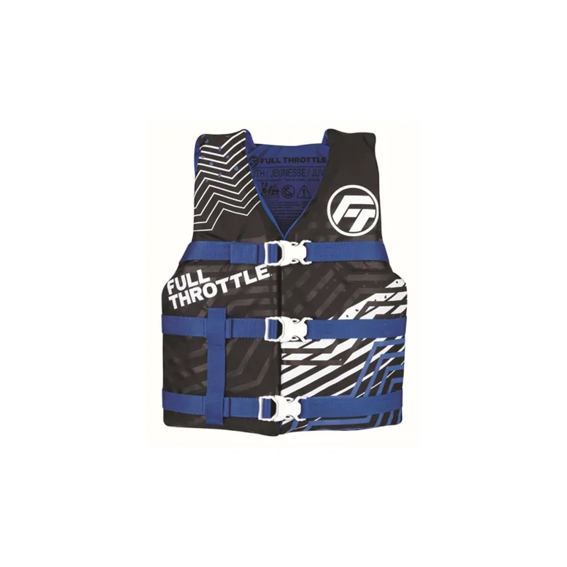 FULL THROTTLE ADULT NYLON LIFE JACKET BLUE - S/M