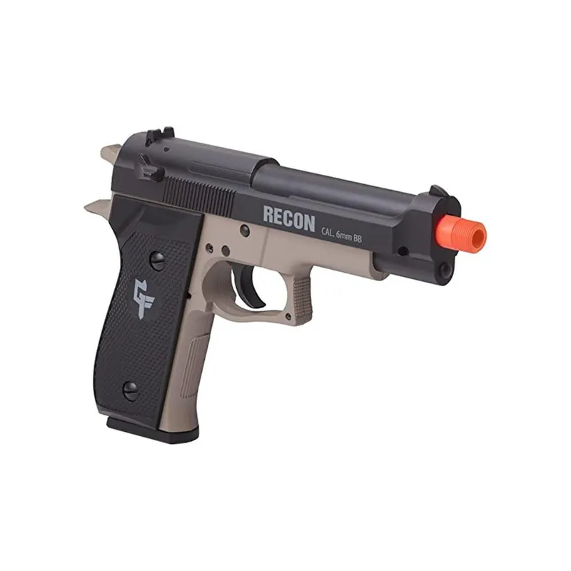 GameFace GFRAP22KT Recon Spring-Powered Single-Shot Combat Pistol Black Holster Dark Earth/Black