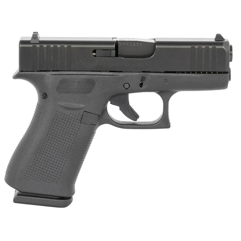 Glock G43X USA 9mm 3.41" Barrel Fixed Sights Black 10rd