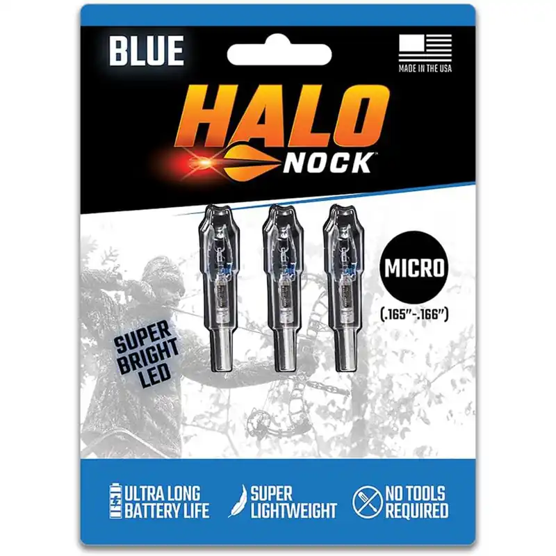 DoubleTake Ultra Bright Halo Micro Nock Blue