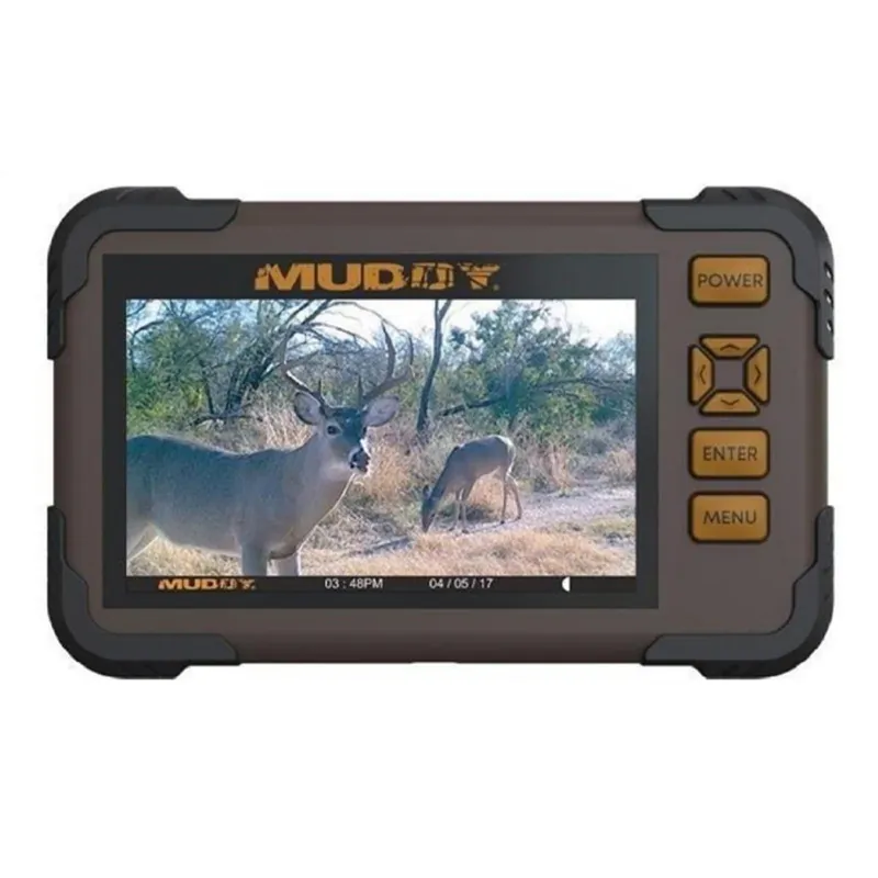 Muddy CRV43 HD SD Card Viewer 4.3" LCD Screen 1080P AA Batteries Polymer Brown