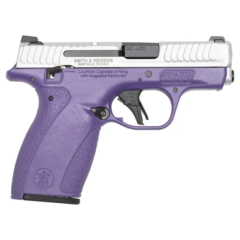 Smith & Wesson Bodyguard 2.0 Thumb Safety Purple/Silver .380 Auto 2.75" Barrel 10,12 Rounds