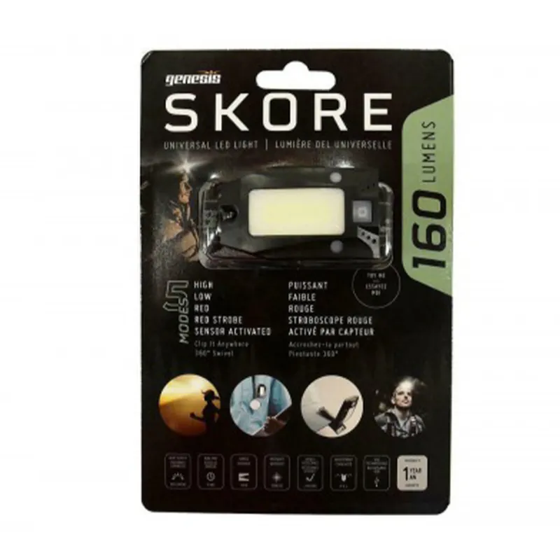 Genesis Skore 160 Lumens Rechargeable Headlamp Black