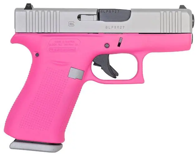 Glock 43X Pink / Stainless 9MM 3.41" Barrel 10-Rnd