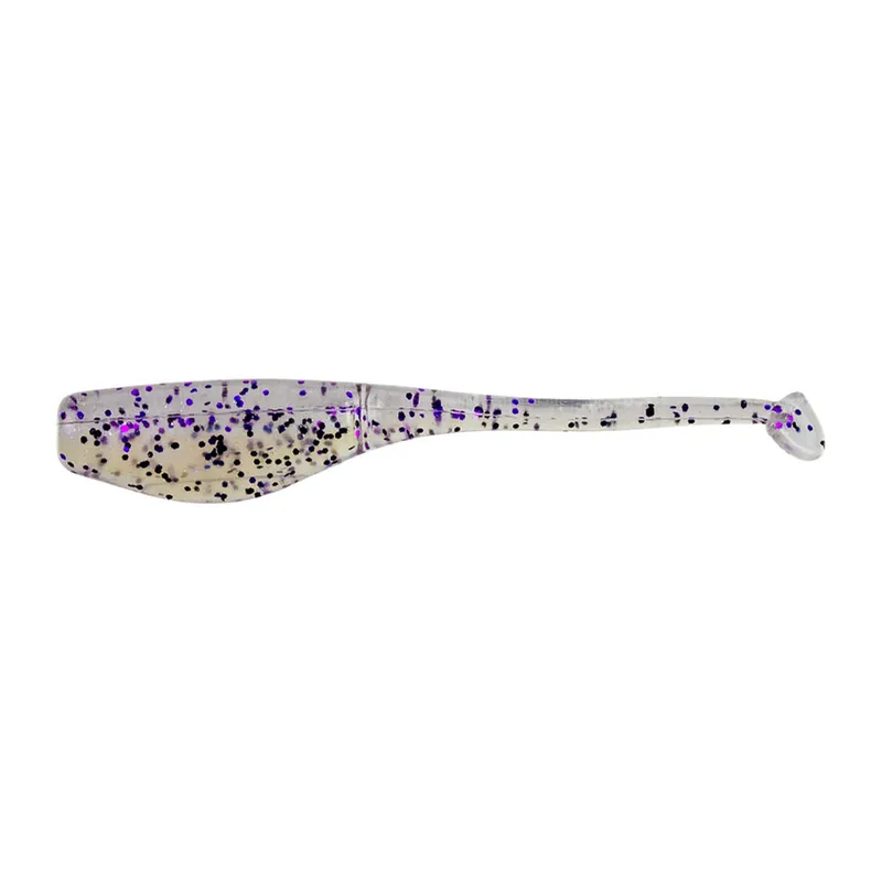 Bobby Garland Baby Shad Swim‘R 2 1/4 inch Soft Paddle Tail Swimbait 15 pack Purple Monkey 2.25"