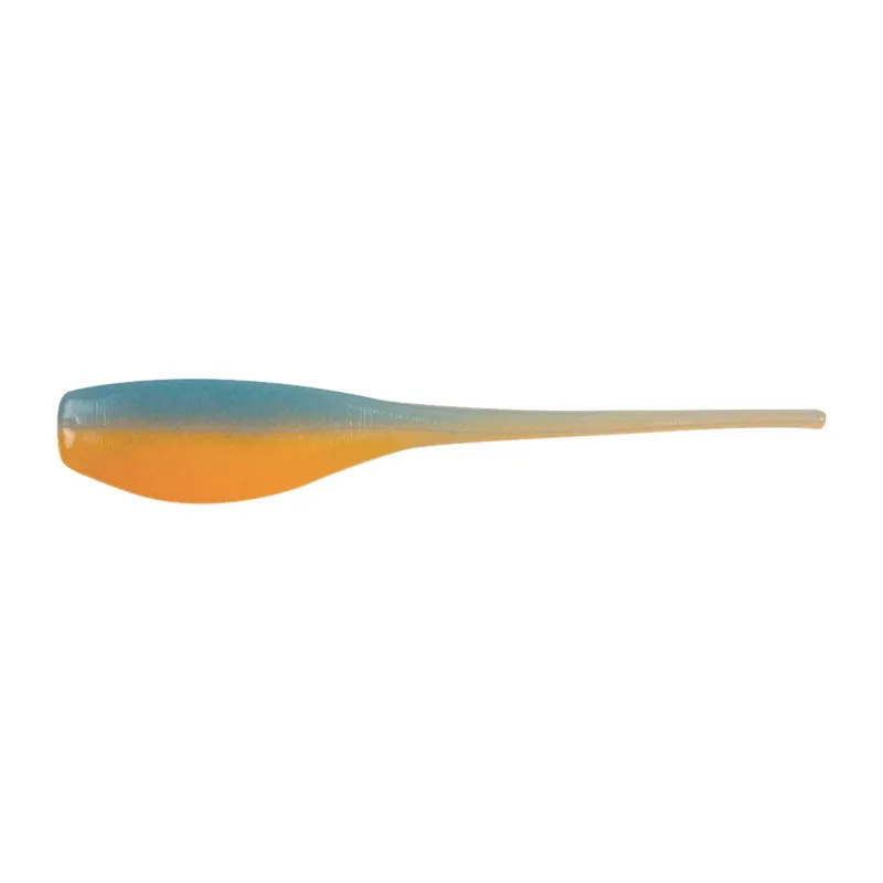 Bobby Garland Mo‘Glo Baby Shad Glow-In-The-Dark 2 inch Soft Plastic 18 pack Sunset 2"