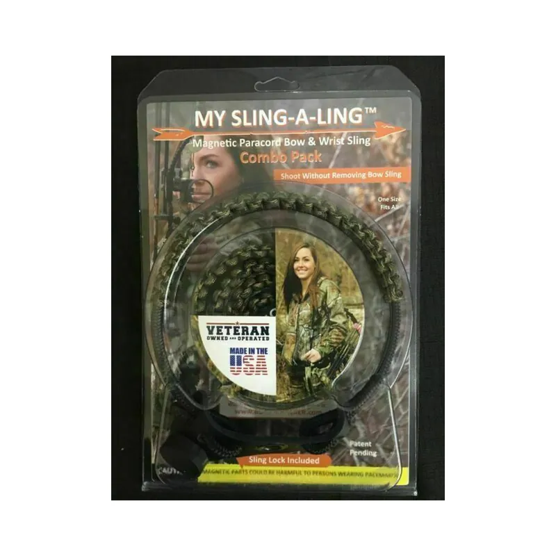 Bone Whacker My Sling-a-ling Magnetic Paracord Bow Wrist Sling Combo Camo