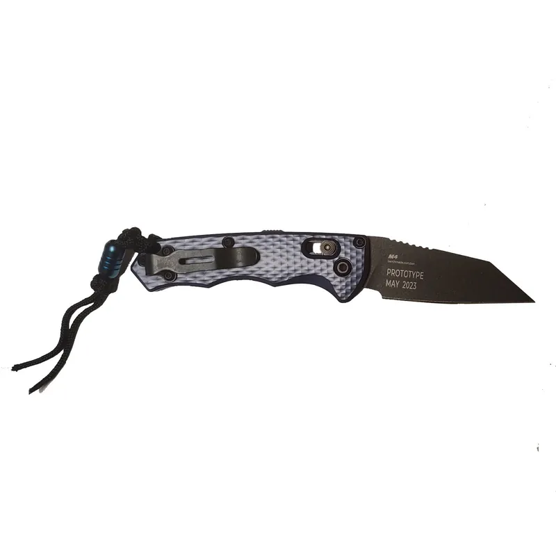 Benchmade Auto Immunity Crater Blue Aluminum 2.49" Prototype June 2023