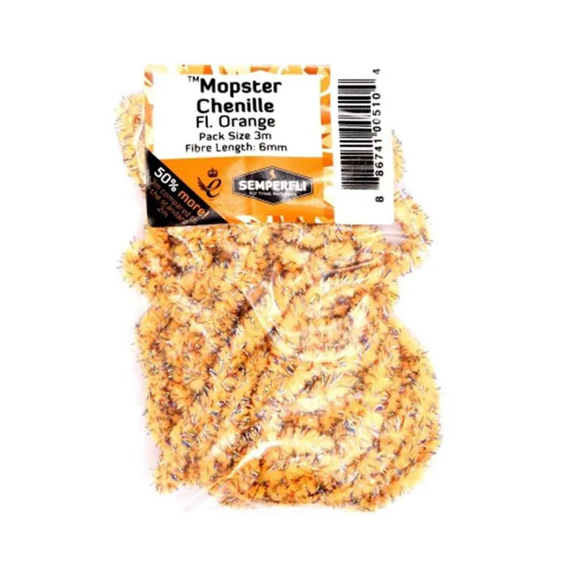 Semperfli Mopster Mop Chenille 6mm Fl Orange