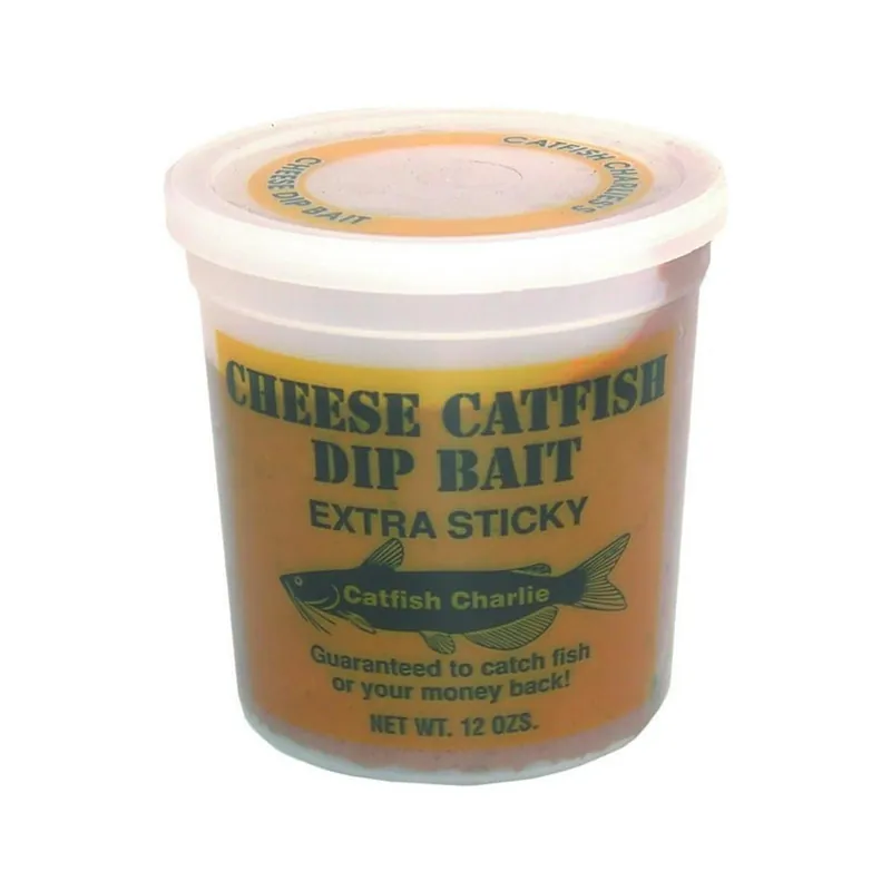Catfish Charlie LD-12-12 Dip Bait Cheese 12oz Cheese 12OZ