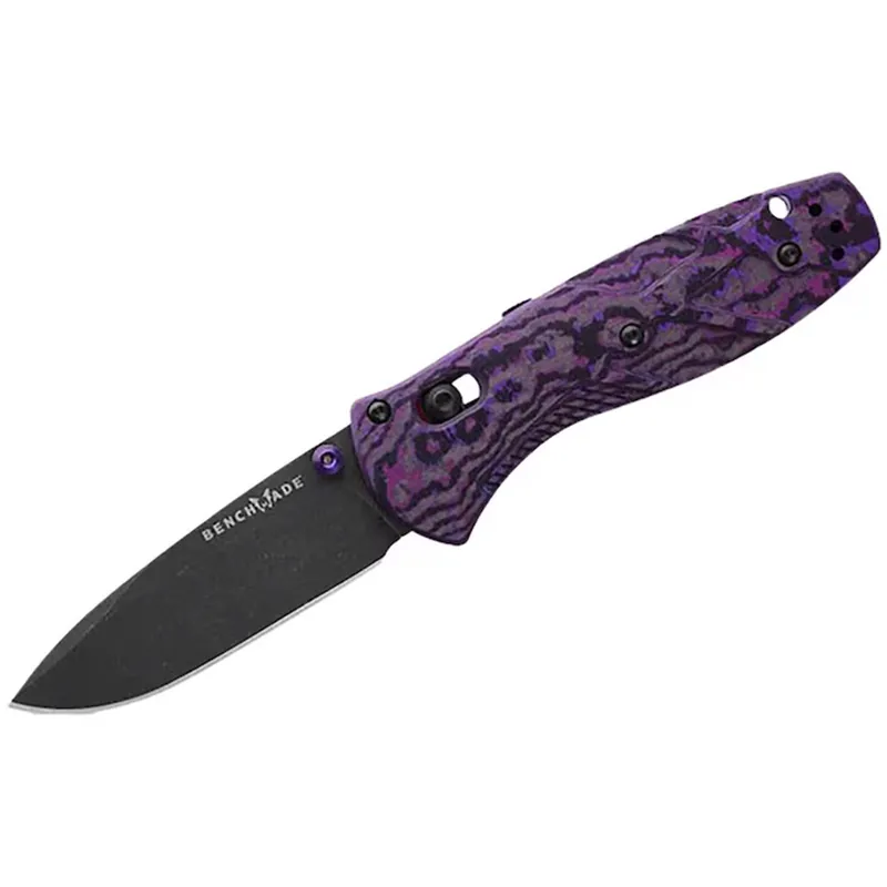 Benchmade Gold Class Mini Barrage AXIS-Assisted Folding Knife 2.91" S90V Purple Haze, 585BK-251