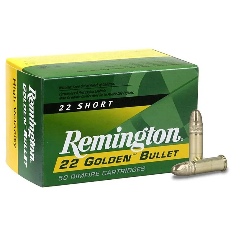 Remington 22 Golden Bullet 22 Short 29 Grain 100 Rounds
