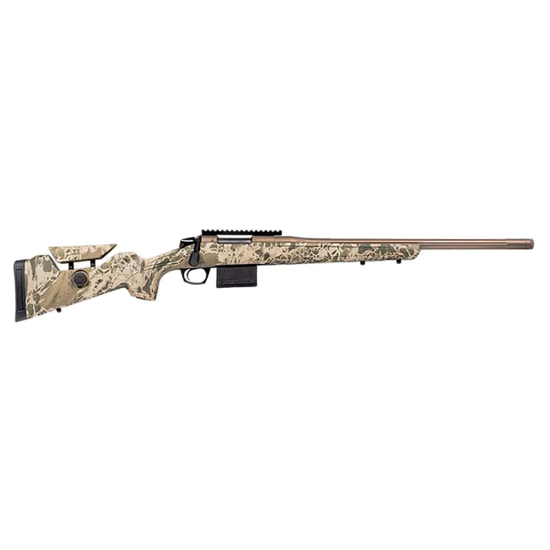 CVA Cascade VH Full Size 204 Ruger 20" Smoked Bronze Cerakote Threaded Realtree Hillside