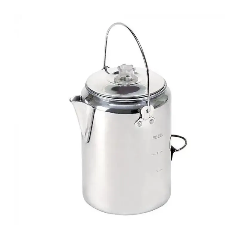 STANSPORT ALUMINUM PERCOLATOR COFFEE POT- 9 CUP 277