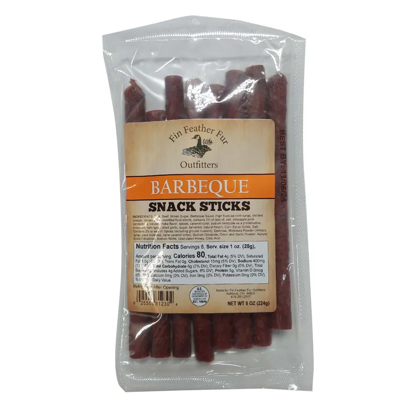 Fin Feather Fur Outfitters BBQ Snack Sticks 8 Oz