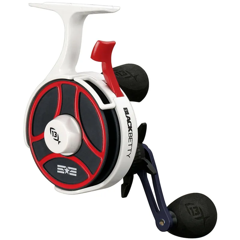 13 Fishing Black Betty Free Fall Ghost Ice Reel Black 2.5 1 LH MAV