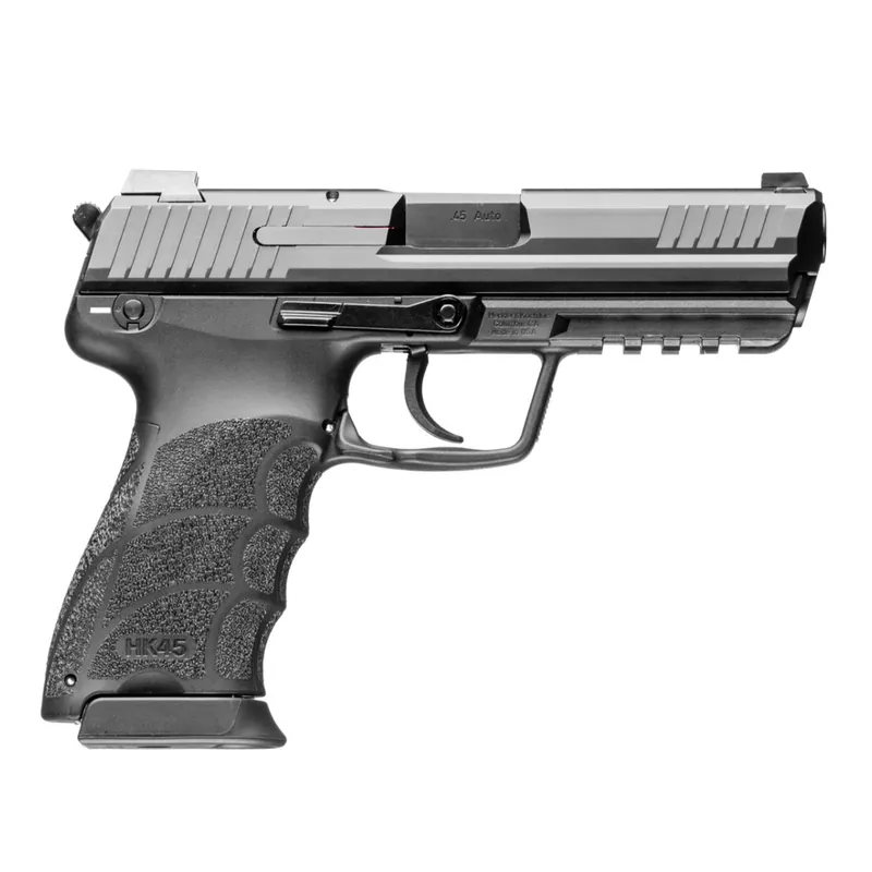 HK45 45 ACP 4.46" Barrel 10 Round A/SA, safety/decocking lever on left