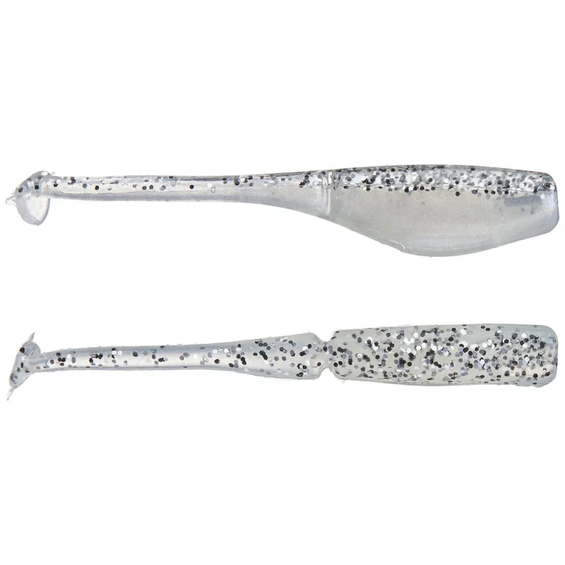 Bobby Garland Baby Shad 2 inch Soft Plastic 18 pack Crystal 2"