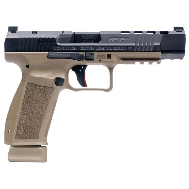 Canik TP9SFx Mete 9mm 5.2" Barrel 3-Dot Sights Black/FDE 20rd