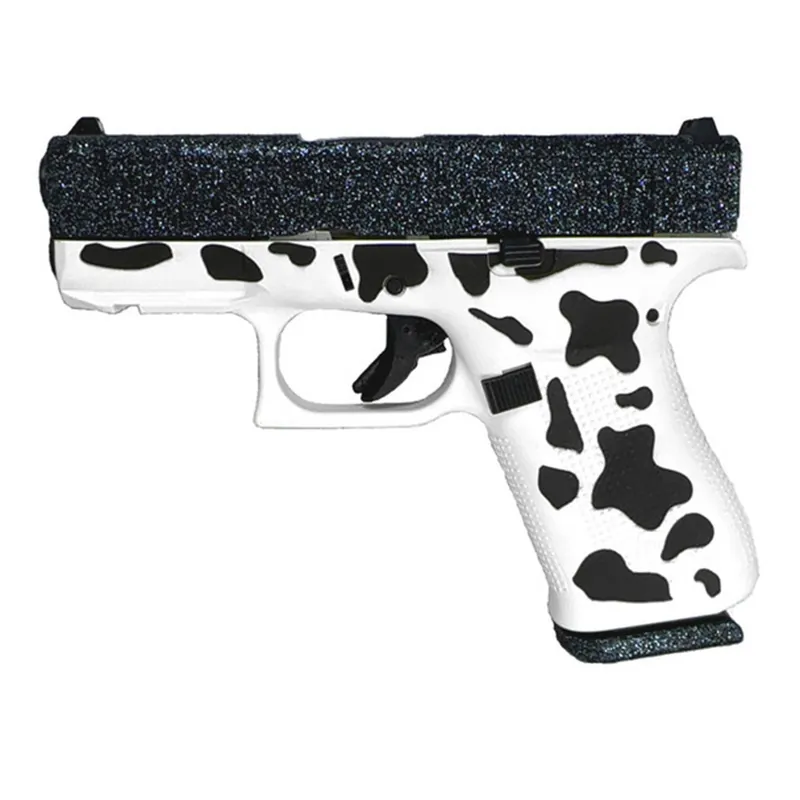 GLOCK 43X MOS GlitterGunz 9mm 3.41in Barrel 10rd Tactical Cow Glitter Pistol