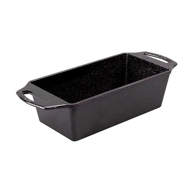 Lodge BW8LP 8.5 x 4.5 Inch Seasoned Cast Iron Loaf Pan, 8.5x4.5 Inch, Black