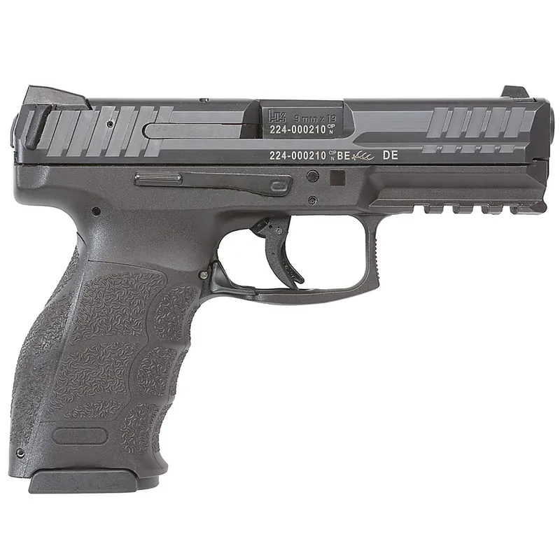 HK VP9 Standard 9mm, 4" Barrel, Black, Night Sights, 3x17rd Mags