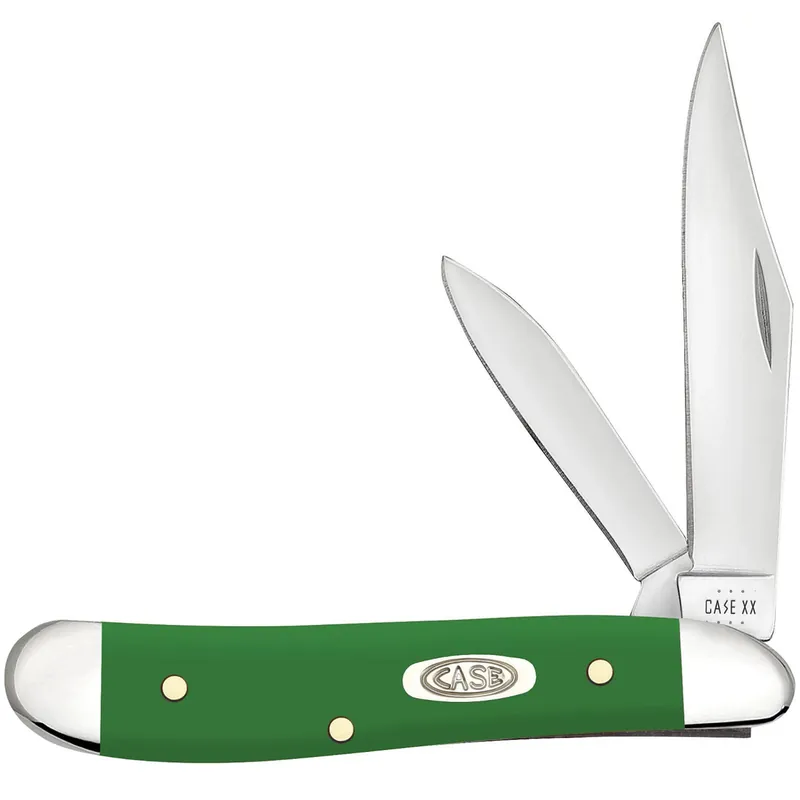 Case Peanut Green Folding Synthetic Stainless Pocket Knife 2 3/4"